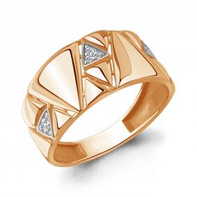 Золотое кольцо AQUAMARINE 600660 с фианитом 600660 фото