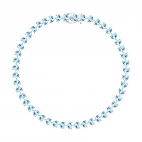 Золотой браслет SOKOLOV 6054027-3 с аквамарином 6054027-3 фото