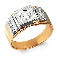 Золотое кольцо AQUAMARINE 60691А 60691А фото