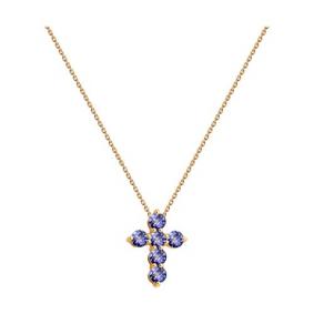 Золотое колье SOKOLOV 6074057 с танзанитом 6074057 фото