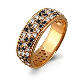 Золотое кольцо AQUAMARINE 60978Ч 60978Ч фото