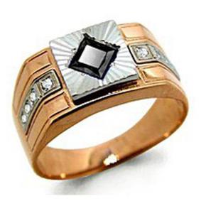 Золотое кольцо AQUAMARINE 61015Ч с фианитом 61015Ч фото