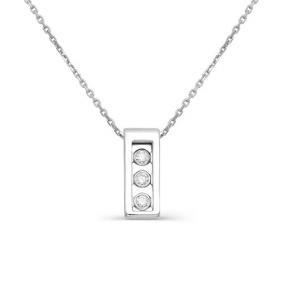 Колье из белого золота АЛЬКОР 6111-200 с бриллиантом 6111-200 фото