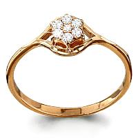 Золотое кольцо AQUAMARINE 61381А 61381А фото