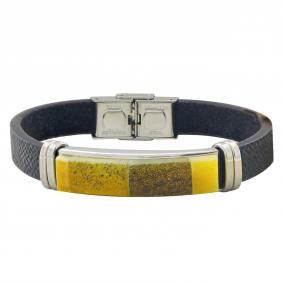 Лечебный браслет из экокожи ИП Шавкунов ИН с янтарём 61470070 61470070 фото