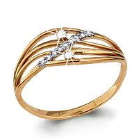 Золотое кольцо AQUAMARINE 62246А 62246А фото