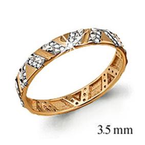 Золотое кольцо AQUAMARINE 62256А 62256А фото