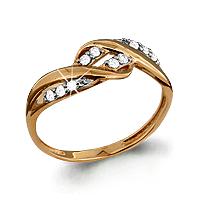 Золотое кольцо AQUAMARINE 62375А 62375А фото