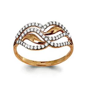 Золотое кольцо AQUAMARINE 62387А 62387А фото