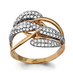 Золотое кольцо AQUAMARINE 62698А 62698А фото
