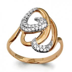 Золотое кольцо AQUAMARINE 62767А 62767А фото