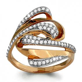 Золотое кольцо AQUAMARINE 62776А 62776А фото