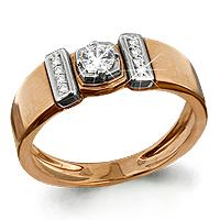 Золотое кольцо AQUAMARINE 63236 63236 фото