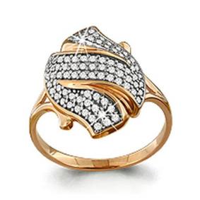 Золотое кольцо AQUAMARINE 63338А 63338А фото