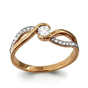 Золотое кольцо AQUAMARINE 63351А 63351А фото