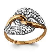 Золотое кольцо AQUAMARINE 63371А 63371А фото