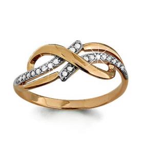 Золотое кольцо AQUAMARINE 63433А 63433А фото