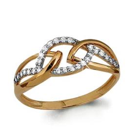 Золотое кольцо AQUAMARINE 63455А 63455А фото