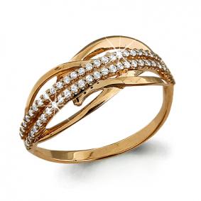 Золотое кольцо AQUAMARINE 63460А 63460А фото