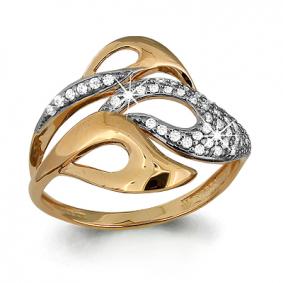 Золотое кольцо AQUAMARINE 63468А 63468А фото