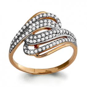 Золотое кольцо AQUAMARINE 63542А 63542А фото