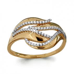 Золотое кольцо AQUAMARINE 63581А 63581А фото