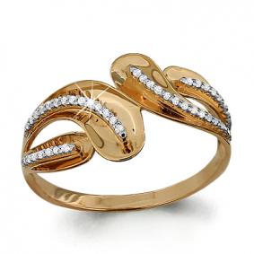 Золотое кольцо AQUAMARINE 63758А 63758А фото