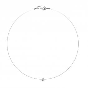 Колье на леске АЛЬКОР с бриллиантом 63813-200 63813-200 фото