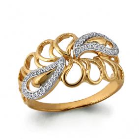 Золотое кольцо AQUAMARINE 64083А 64083А фото