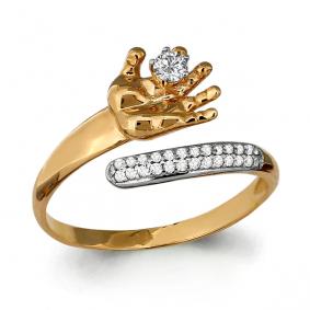 Золотое кольцо AQUAMARINE 64152А 64152А фото