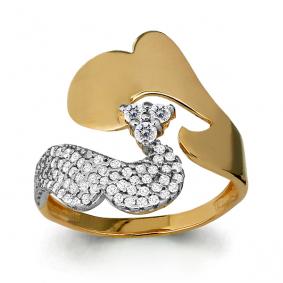 Золотое кольцо AQUAMARINE 64325А 64325А фото