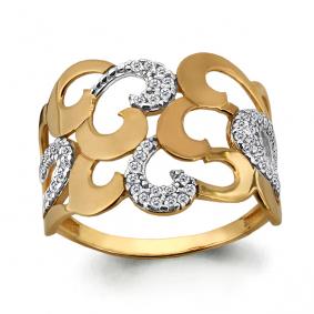 Золотое кольцо AQUAMARINE 64335А 64335А фото