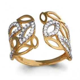 Золотое кольцо AQUAMARINE 64339А 64339А фото