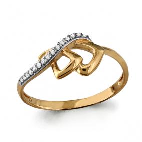 Золотое кольцо AQUAMARINE 64360А 64360А фото