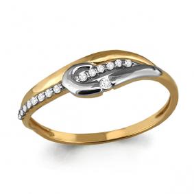 Золотое кольцо AQUAMARINE 64378А 64378А фото