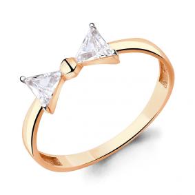 Золотое кольцо AQUAMARINE 64487 с Swarovski 64487 фото