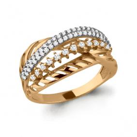 Золотое кольцо AQUAMARINE 64510А 64510А фото