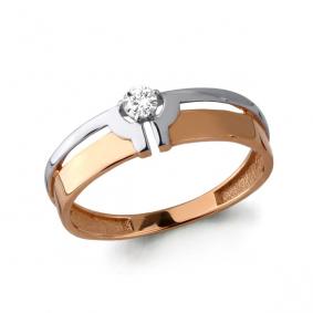 Золотое кольцо AQUAMARINE 64513 64513 фото