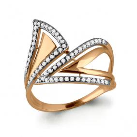 Золотое кольцо AQUAMARINE 64555А 64555А фото