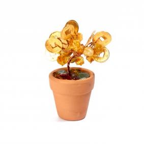 Подарочный сувенир Денежное дерево из полистоуна ИП Шавкунов ИН с янтарём 65091291 65091291 фото