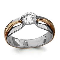 Золотое кольцо AQUAMARINE 66025 66025 фото