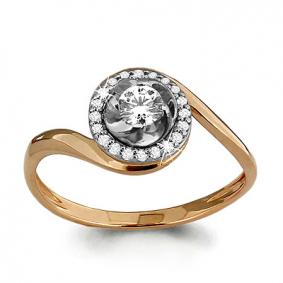 Золотое кольцо AQUAMARINE 66064А 66064А фото