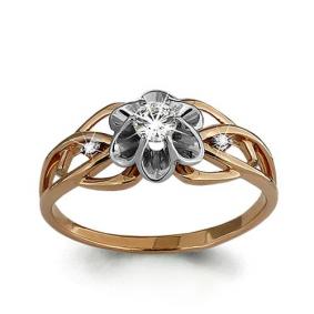 Золотое кольцо AQUAMARINE 66076 66076 фото