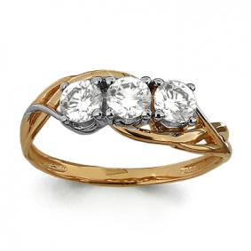 Золотое кольцо AQUAMARINE 66193 66193 фото