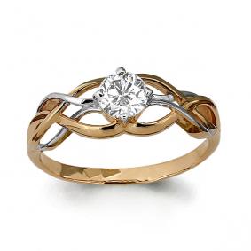 Золотое кольцо AQUAMARINE 66278 66278 фото