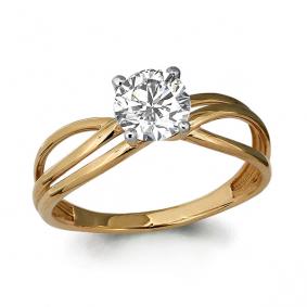 Золотое кольцо AQUAMARINE 66310 66310 фото