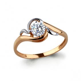 Золотое кольцо AQUAMARINE 66366 66366 фото