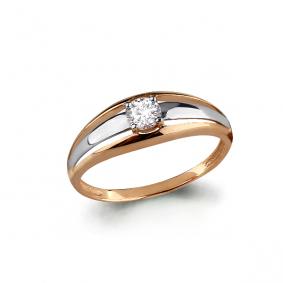 Золотое кольцо AQUAMARINE 66370 66370 фото