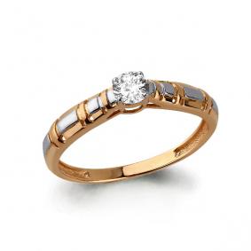 Золотое кольцо AQUAMARINE 66387 66387 фото