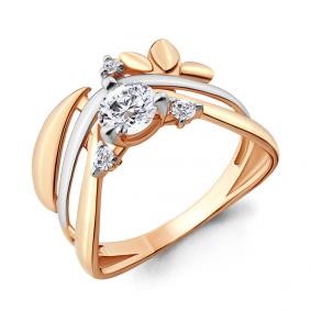 Золотое кольцо AQUAMARINE 66446 66446 фото